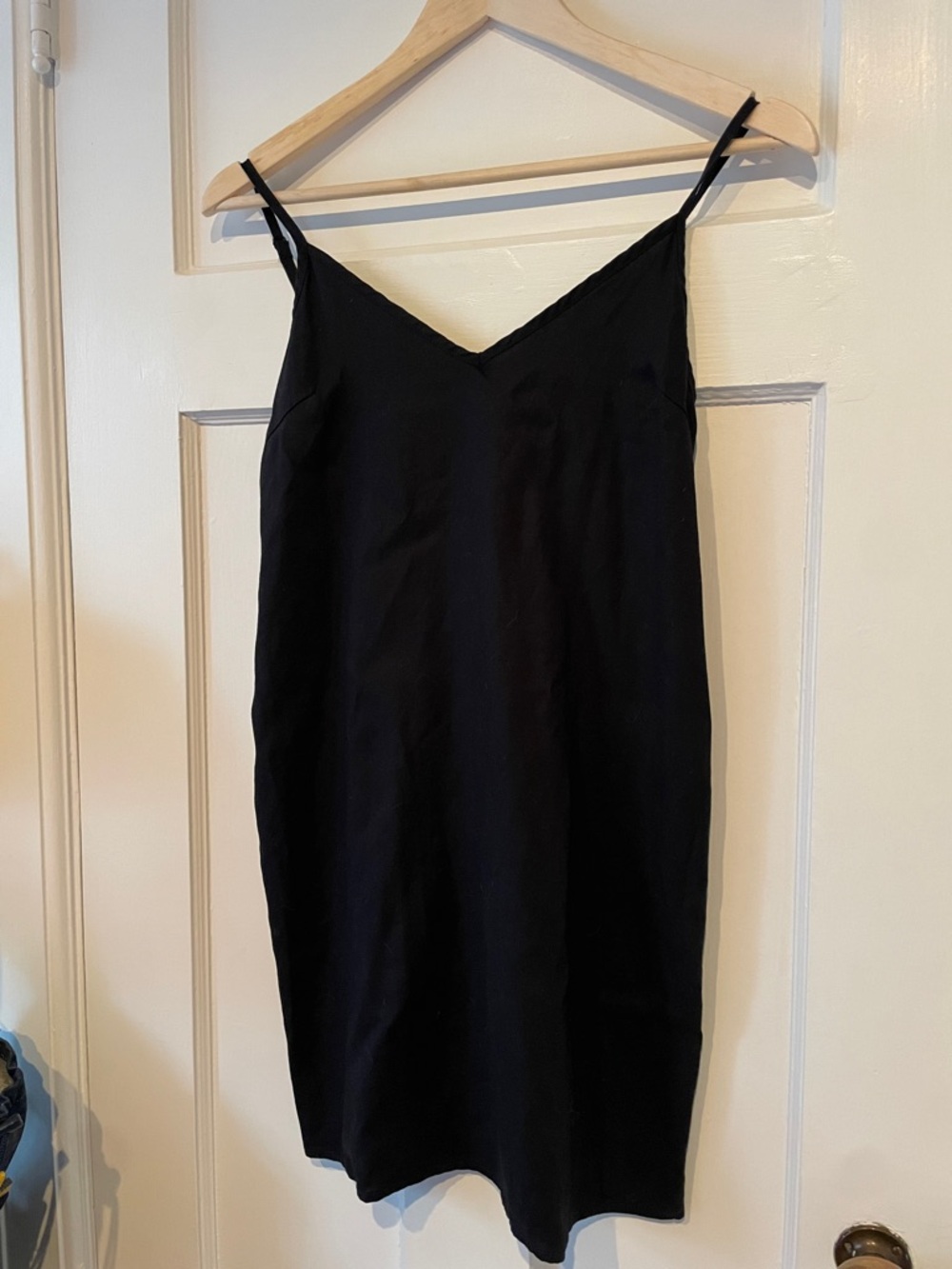 Aritzia TNA Yirrell Black Slip Dress